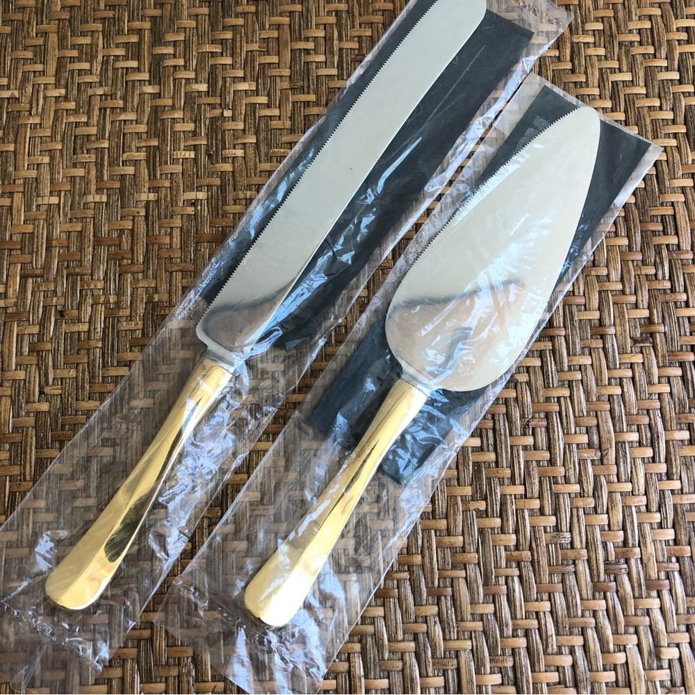 Gerity Georgian Gold & Silver-plate Pastry Server & Bread Cake Knife G🍀48